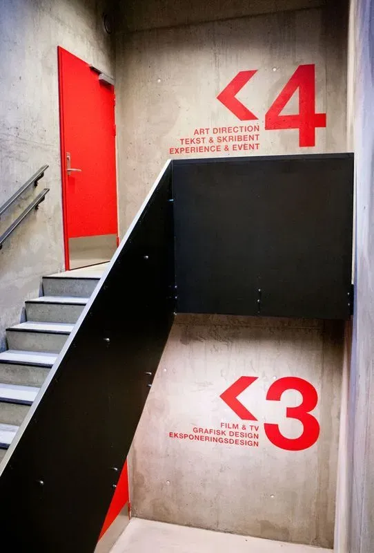 signalétique numéro d'étage escalier VIZYON